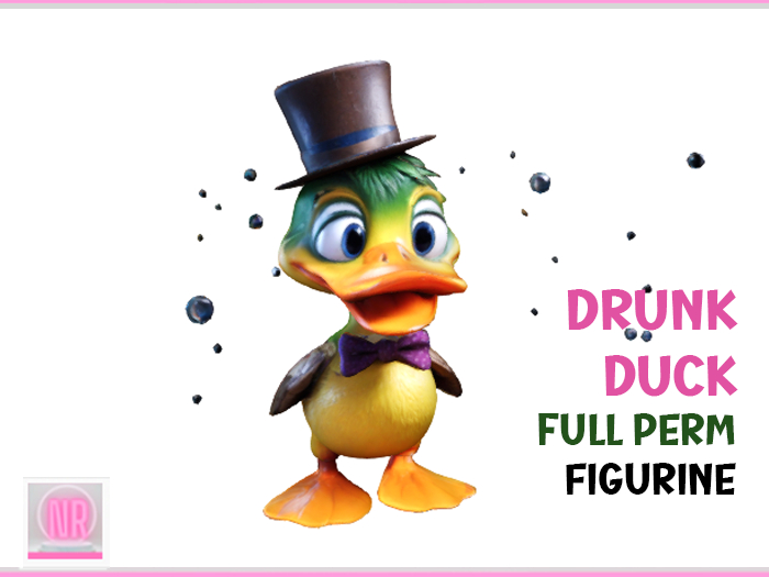 Drunk Duck Figurine Full perm 