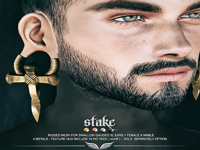 A*S STAKE_^^Swallow^^Gauged XL Ears _FATPACK_(wear me)