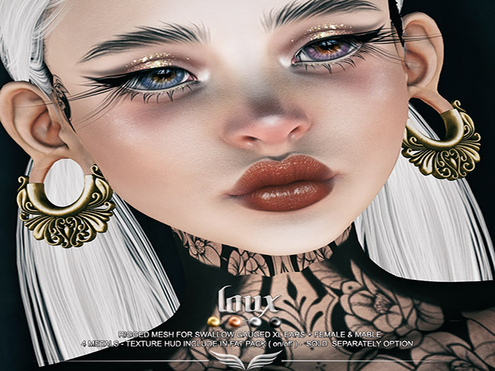 A*S LOUX_^^Swallow^^Gauged XL Ears _FATPCK_(wear me)