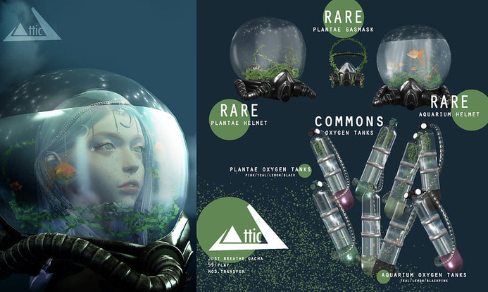 -ATTIC- Just Breathe - Oxygen Tank Aquarium Lemon