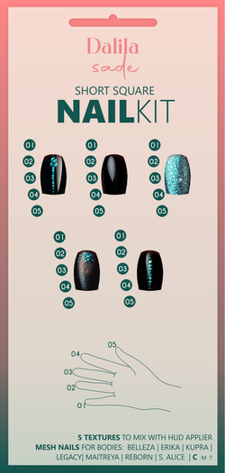 Dalila Sade Short Square Nail Kit