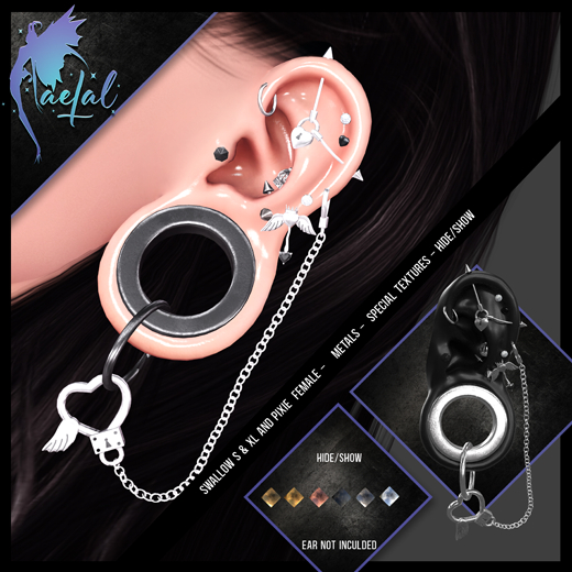FaeTal - Hearts on Lock - Swallow S, XL & Pixie Female DEMO