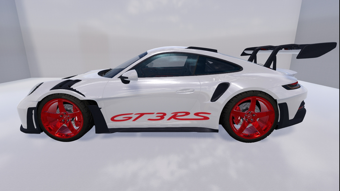 Porsch GT3 RS PBR  white HUS MOTORS