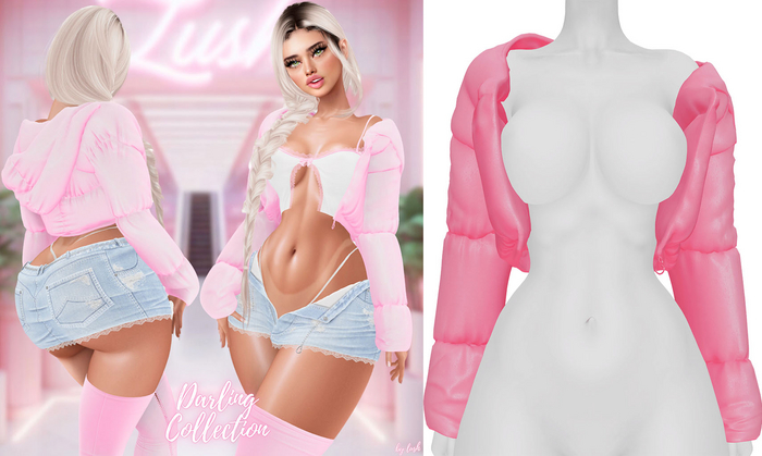 Lush - Darling Puffer Jacket Barbie