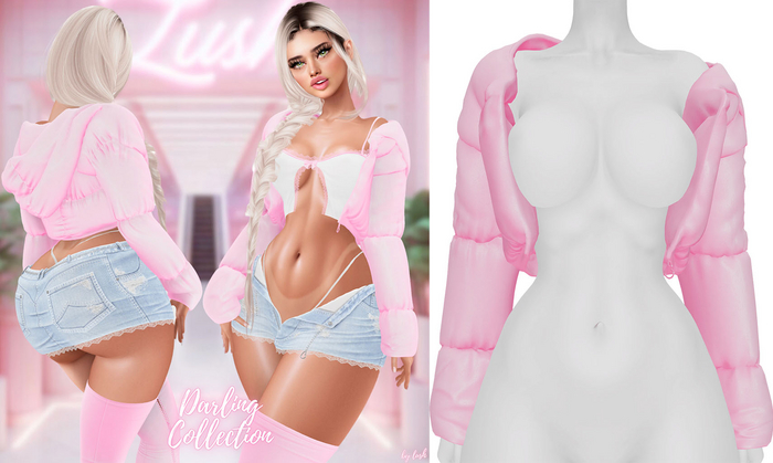Lush - Darling Puffer Jacket Candy