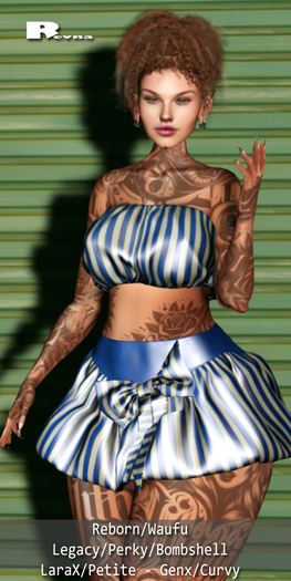 !!! Revna !!! 740 Candy Skirt Outfit Cobolt