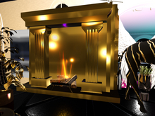 KS Fireplace Gold Luxury PBR
