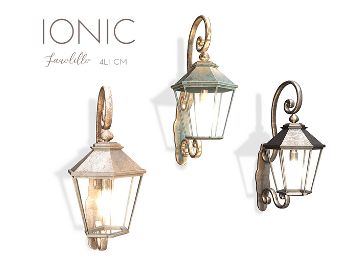 ionic : Farolillo - Bronce, Oxidado & Negro