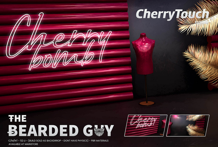 Cherry Touch Backdrop PBR - The Bearded Guy 
