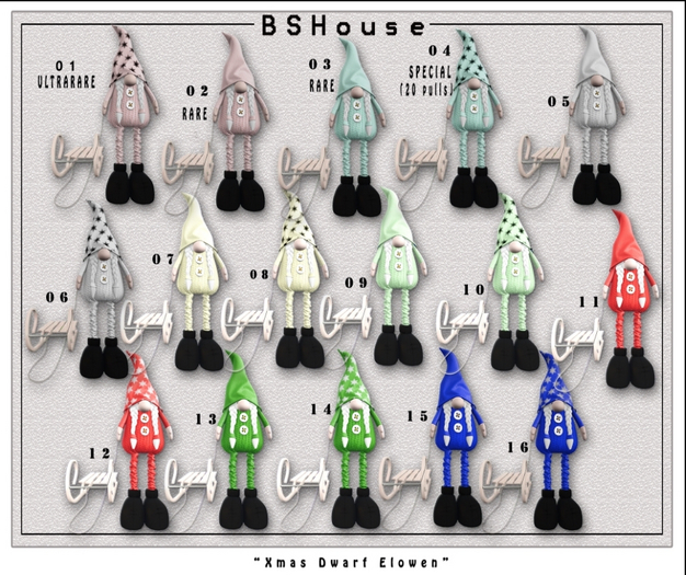 02 BSHouse "Xmas Dwarf Elowen" RARE