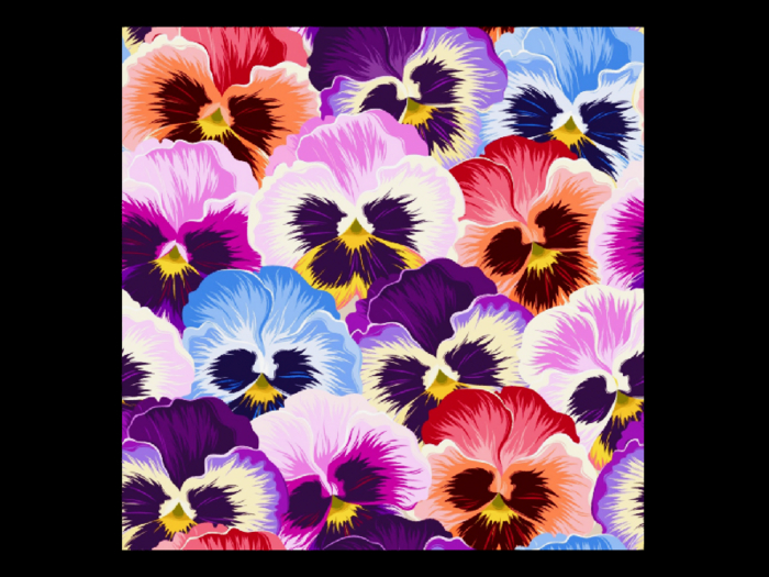 *6KW* FULL PERM Seamless Pansy Wallpaper Texture