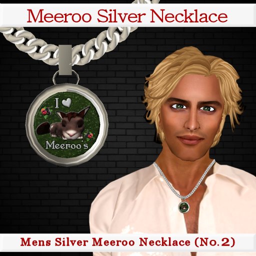 Meeroo Mens Silver Necklace (No2)