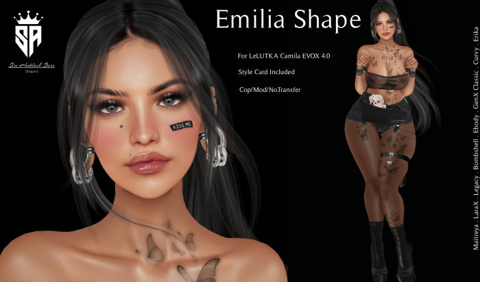 [~Siri Amblack Store~]*Emilia shape For LeLUTKA Camila Head4.0 New