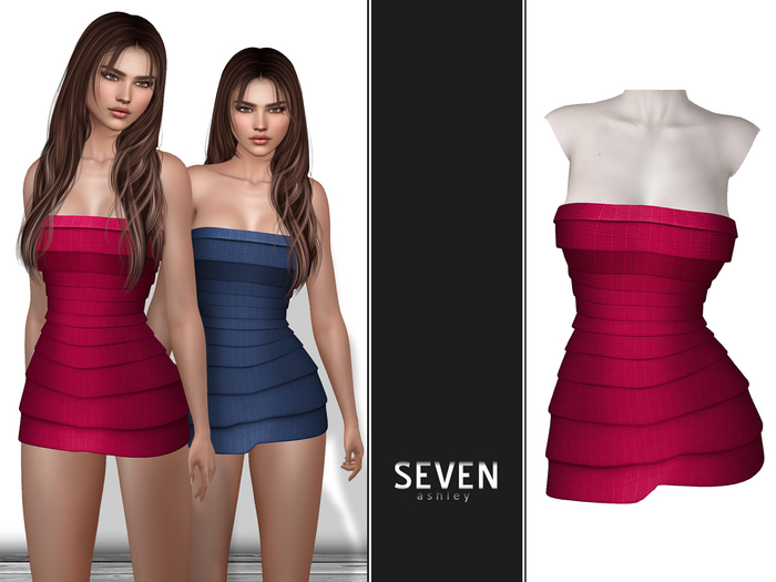 SEVEN - Ashley Dress (red)