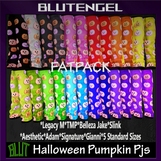 Halloween Fatpack Pumpkin M Pjs