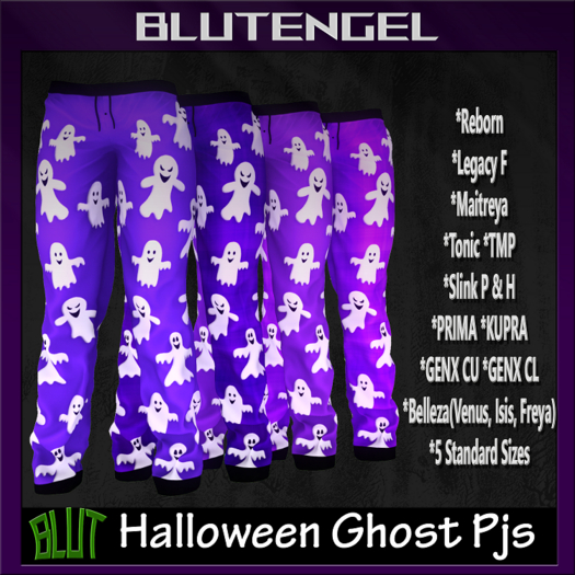 Violet/Purple Halloween Ghost F Pjs