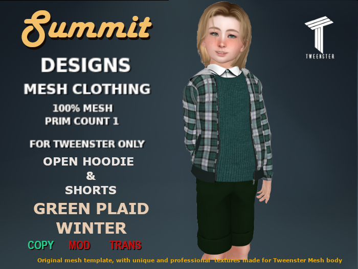 Summit Open Hoodie & Short GPW  [TWEENSTER]