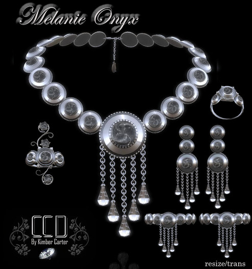 CCD - Melanie - Black Onyx Sterling Silverl Set