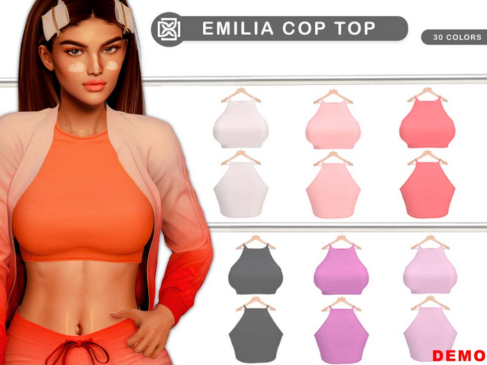 Addams - Emilia - Crop Top #DEMO