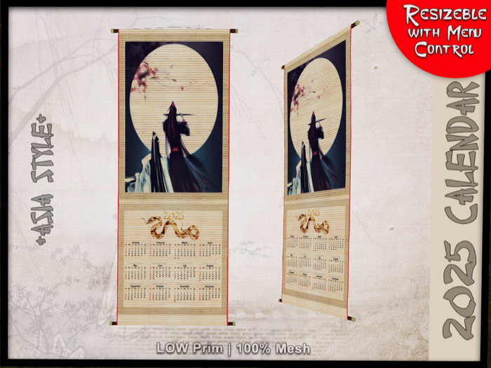 *ASIA STYLE* Calendar 2025 Flute Player