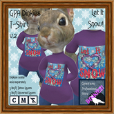 GPA Dinkies T-Shirt BOM - Let It Snow Print v.2