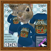 GPA Dinkies T-Shirt BOM - Winter Den Print v.2