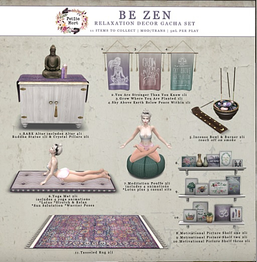 Petite Mort- Be Zen Picture Shelf 3 (bagged)
