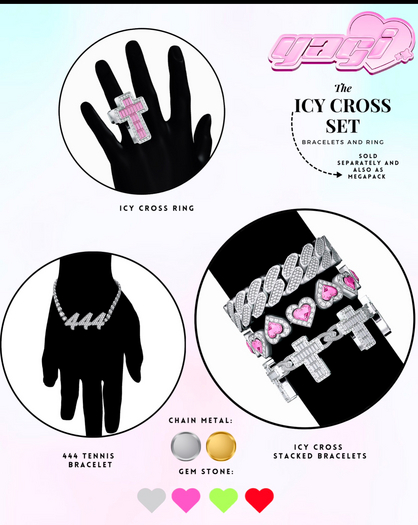 [YAGI] ICY RING AND STACKED BRACELET MEGAPACK