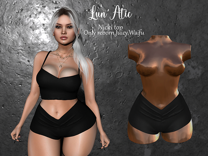 Lun'Atic Nicki short black reborn