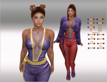 SET Fur-Jacket & Body,Belt,Boots with Studs 58x Multicolor3 HUD,LaraX,Legacy,Reborn