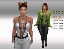 SET Fur-Jacket & Body,Belt,Boots with Studs 58x Multicolor5 HUD,LaraX,Legacy,Reborn