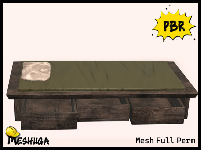 Meshuga PBR Japanese Tatami Bed FULL PERM MESH (add)