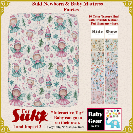 Suki Animesh INT Mattress - Fairies (Box)