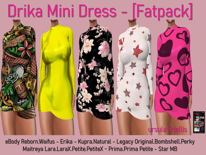 7126 Drika Mini Dress - [Fatpack]