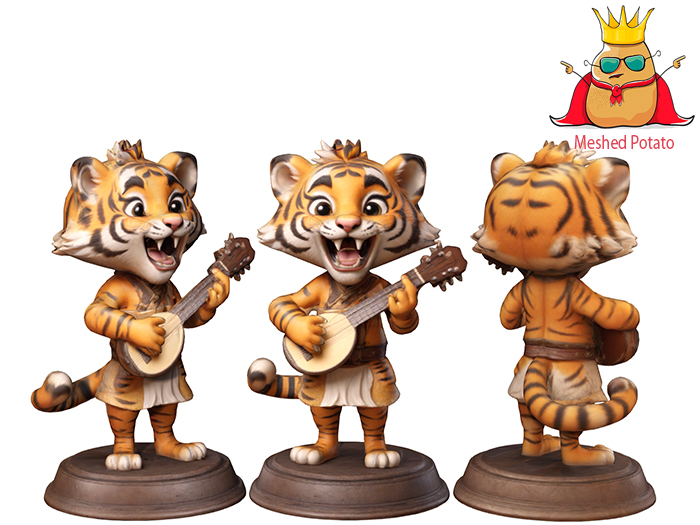 Meshed Potato - Chibi Tiger Full Perm