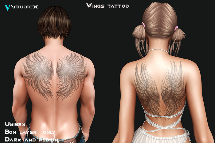 Virtualex tattoo - Wings