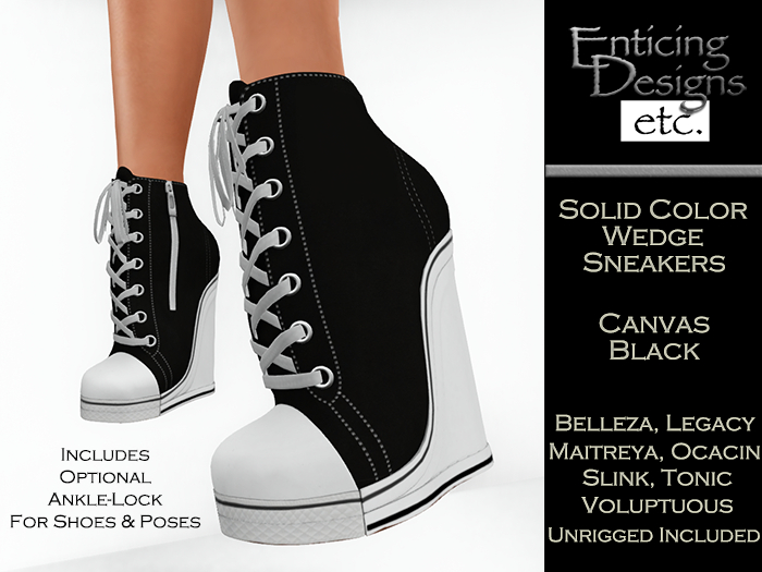 *ED Wedge Sneakers Basics - Black