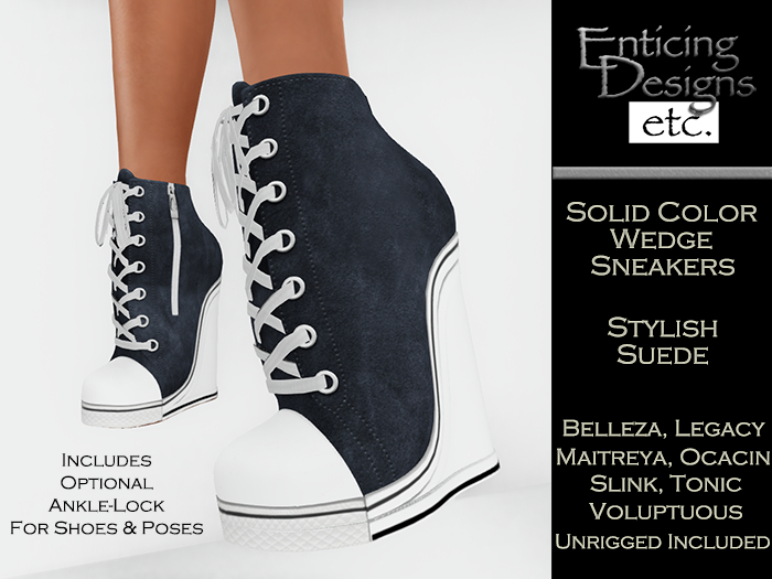*ED Wedge Sneakers Basics - Suede