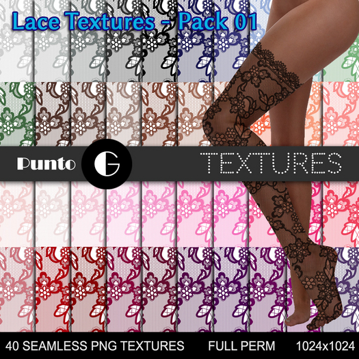 Full Perm Textures - Lace Pack 01