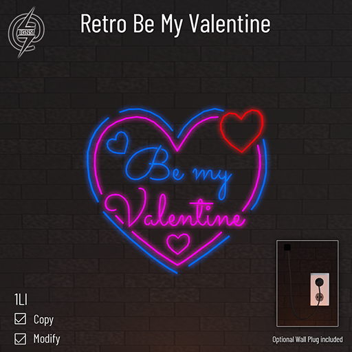 Retro Be My Valentine - @Signs