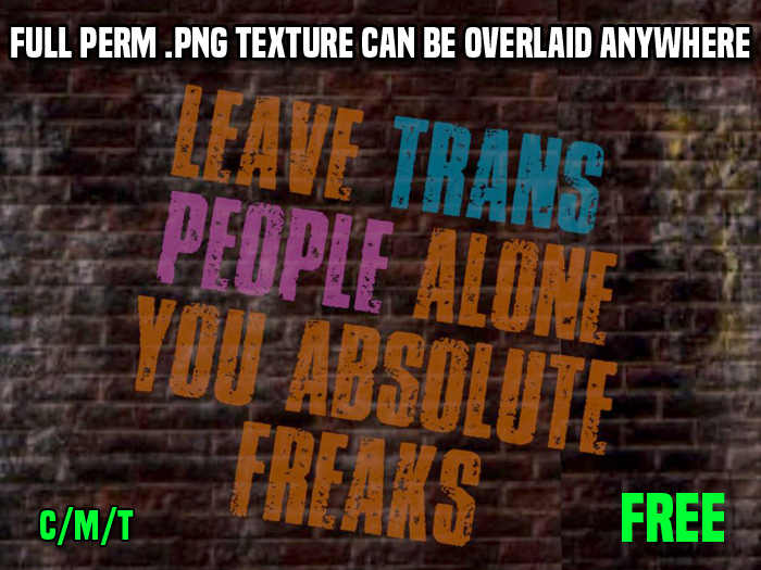 leave trans people alone