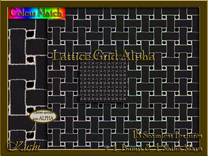 Lattice Grid ALPHA Texture Pack