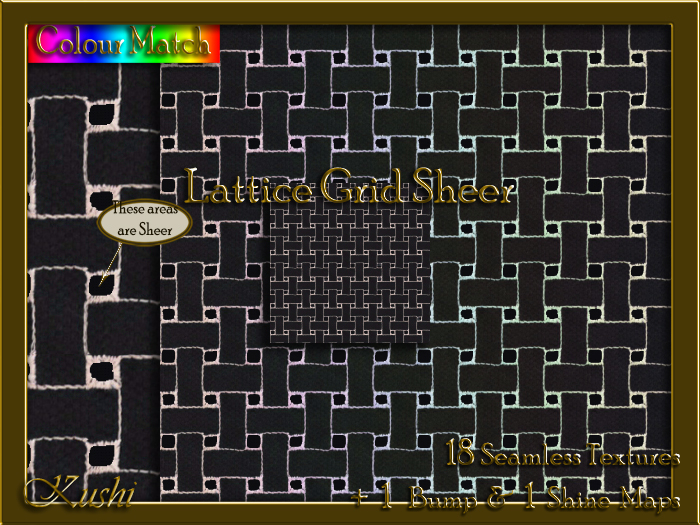 Lattice Grid SHEER Texture Pack