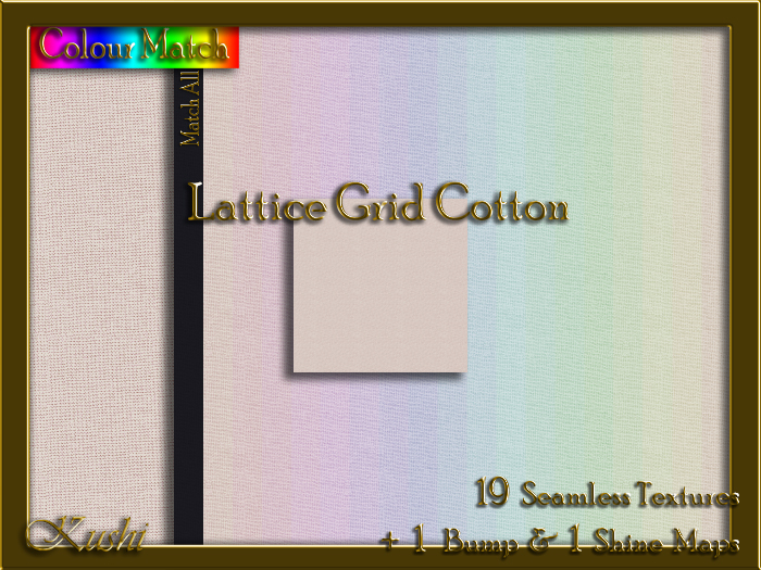 Lattice Grid COTTON Texture Pack