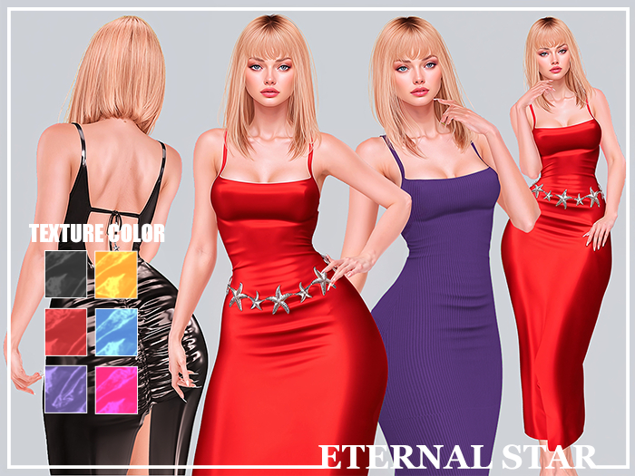 #63 - ETERNAL STAR - Dress Pack Texture (6 colors)