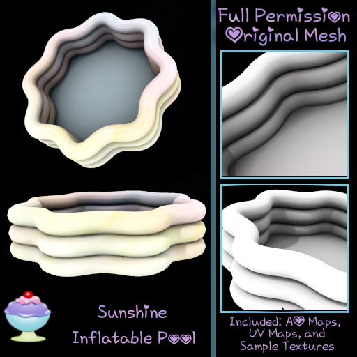 [Sherbert] Full Perm Sunshine Inflatable Pool (ADD)