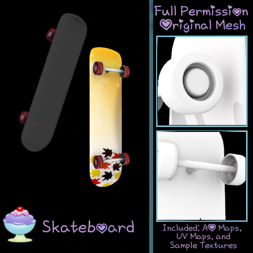 [Sherbert] Full Perm Skateboard (ADD)