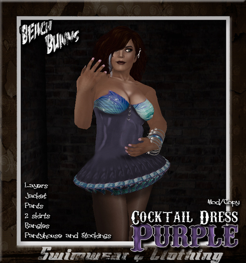 BB. Cocktail Dress (Purple)-Box