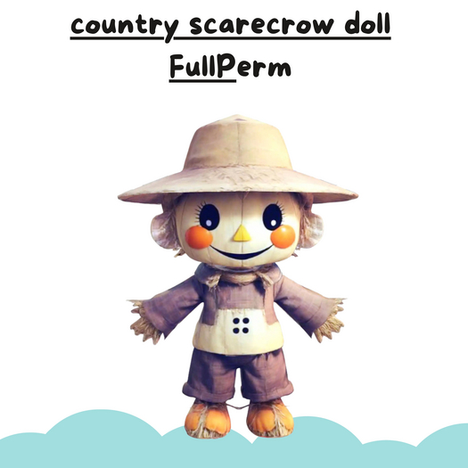 (AL) country doll  scarecrow full perm