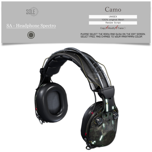 :::SOLE::: SA - Headphone Spectro (Camo)